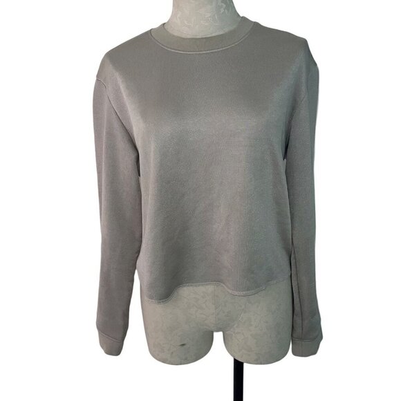 Rta Womens Sweater Size Small Gray Myles Long Sleeves Crew Neck Ribbed Cuffs - Picture 1 of 6